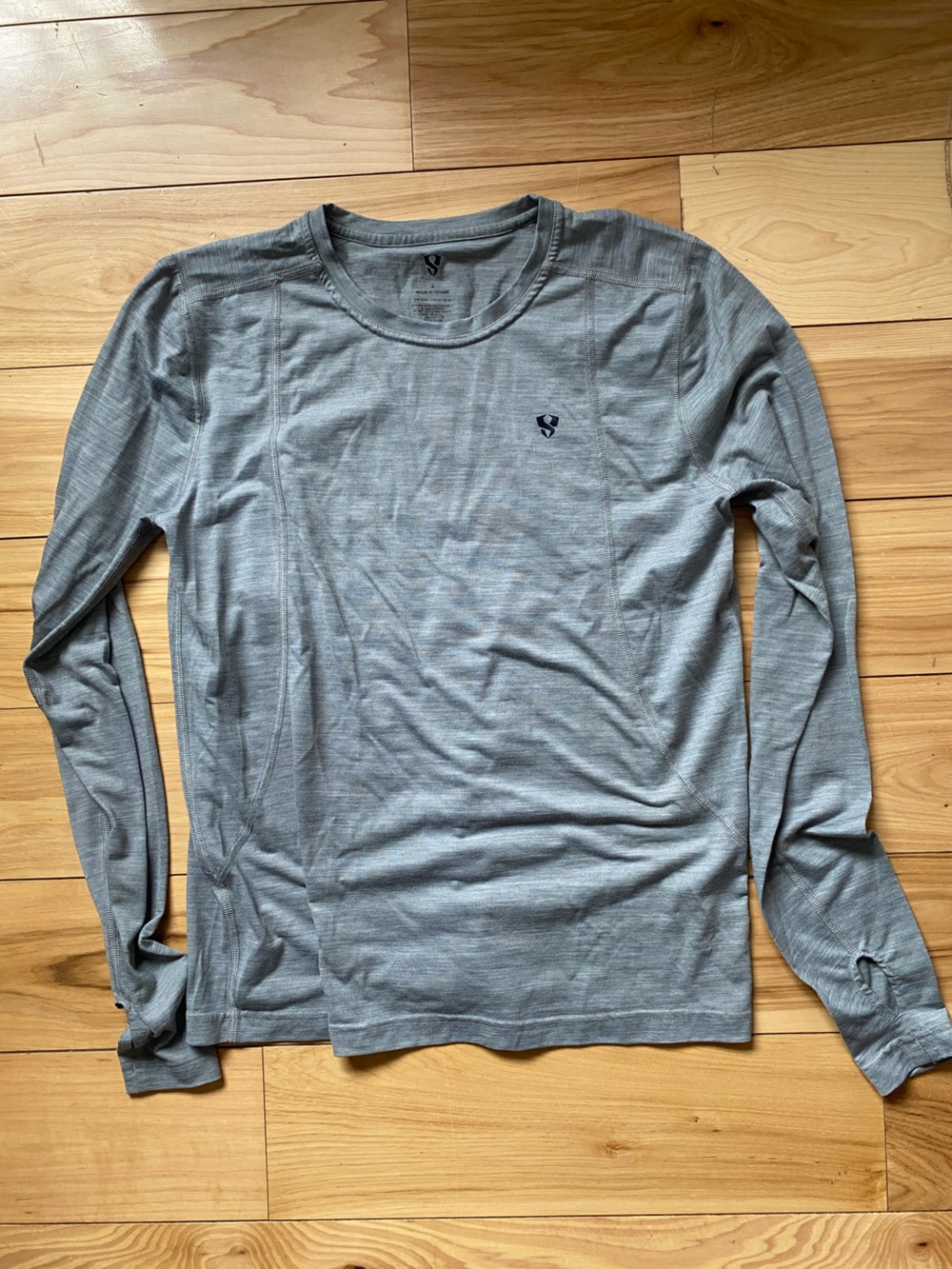 Stoic Merino Wool Shirt Baselayer Active Lounge Outdoors Backpacking Hike Large